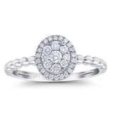 14K Gold 0.28ct Round 8.8mm G SI Solitaire Promise Diamond Engagement Wedding Ring