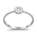 14K Gold 0.17ct Round 5.5mm G SI Diamond Solitaire Promise Engagement Wedding Ring