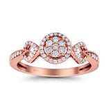 14K Gold 0.25ct Round 7mm G SI Diamond Promise Engagement Wedding Ring
