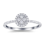 14K Gold 0.25ct Round 7mm G SI Diamond Solitaire Engagement Wedding Ring