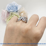 Filigree Design Butterfly Fashion Ring 925 Sterling Silver