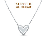 diamond heart pendant