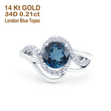 14K Gold 1.49ct Art Deco Round 7mm G SI Diamond Engagement Wedding Ring