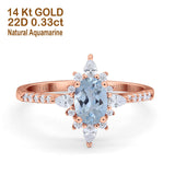 14K Gold 1.54ct Vintage Oval 8mmx6mm G SI Diamond Engagement Wedding Ring