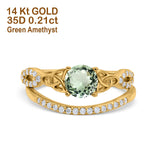 14K Gold 1.05ct Round 6mm G SI Diamond Engagement Bridal Wedding Ring