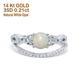 14K Gold 1.05ct Round 6mm G SI Diamond Engagement Bridal Wedding Ring