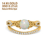 14K Gold 1.05ct Round 6mm G SI Diamond Engagement Bridal Wedding Ring