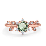 14K Gold Round G SI 1.02ct Diamond Engagement Ring