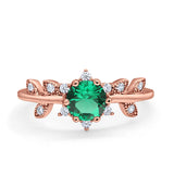 14K Gold Round G SI 1.02ct Diamond Engagement Ring