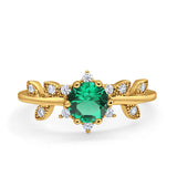 14K Gold Round G SI 1.02ct Diamond Engagement Ring