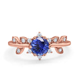 14K Gold Round G SI 1.02ct Diamond Engagement Ring