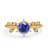 14K Gold Round G SI 1.02ct Diamond Engagement Ring