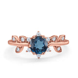14K Gold Round G SI 1.02ct Diamond Engagement Ring