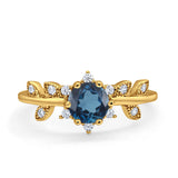14K Gold Round G SI 1.02ct Diamond Engagement Ring