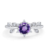 14K Gold Round G SI 1.02ct Diamond Engagement Ring