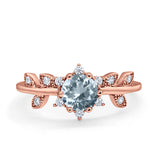 14K Gold Round G SI 1.02ct Diamond Engagement Ring