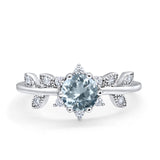 14K Gold Round G SI 1.02ct Diamond Engagement Ring