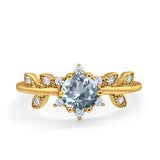 14K Gold Round G SI 1.02ct Diamond Engagement Ring