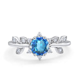 14K Gold Round G SI 1.02ct Diamond Engagement Ring