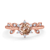 14K Gold Round G SI 1.02ct Diamond Engagement Ring