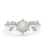 14K Gold Round G SI 1.02ct Diamond Engagement Ring