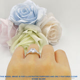 Round Natural Chocolate Smoky Quartz Vintage Style Ring Baguette 925 Sterling Silver