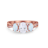 Twisted Infinity Shank Wedding Ring Simulated Cubic Zirconia 925 Sterling Silver