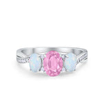 Twisted Infinity Shank Wedding Ring Simulated Cubic Zirconia 925 Sterling Silver