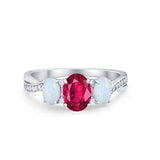 Twisted Infinity Shank Wedding Ring Simulated Cubic Zirconia 925 Sterling Silver