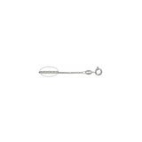 0.7MM 012 Rhodium Box Chain .925 Solid Sterling Silver Length "16-30" Inches