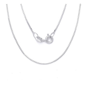 1.6MM Box Chain .925 Solid Sterling Silver Sizes "16-30" Inch