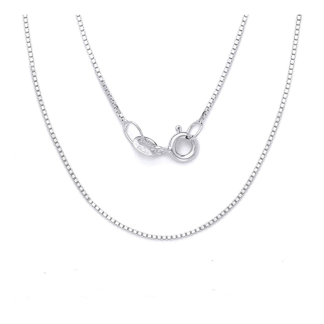 1.2MM Box Chain .925 Solid Sterling Silver Sizes "16-30" Inch