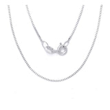 1.4MM Box Chain .925 Solid Sterling Silver Sizes 16-30 Inch