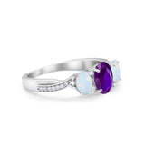 Twisted Infinity Shank Wedding Ring Simulated Cubic Zirconia 925 Sterling Silver