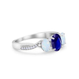 Twisted Infinity Shank Wedding Ring Simulated Cubic Zirconia 925 Sterling Silver