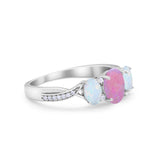 Twisted Infinity Shank Wedding Ring Simulated Cubic Zirconia 925 Sterling Silver