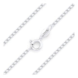1.4MM Box Chain .925 Solid Sterling Silver Sizes 16-30 Inch