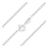 1.1mm Box Chain .925 Solid Sterling Silver Sizes 16"-30" Inch