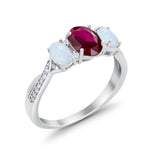 Twisted Infinity Shank Wedding Ring Simulated Cubic Zirconia 925 Sterling Silver