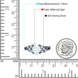 Oval Art Deco Bridal Wedding Engagement Ring Infinity Simulated Cubic Zirconia 925 Sterling Silver