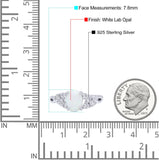 Oval Art Deco Bridal Wedding Engagement Ring Infinity Simulated Cubic Zirconia 925 Sterling Silver