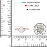 Pear Art Deco Five Stone Engagement Bridal Ring Round Simulated Cubic Zirconia 925 Sterling Silver