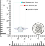 Pear Art Deco Five Stone Engagement Bridal Ring Round Simulated Cubic Zirconia 925 Sterling Silver