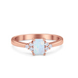 Radiant Cut Wedding Engagement Ring 925 Sterling Silver Round Cubic Zirconia Choose Color