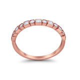Half Eternity Art Deco Ring Round 925 Sterling Silver