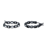21mm Art Deco Hoop Earrings Marquise Round Cubic Zirconia 925 Sterling Silver Choose Color