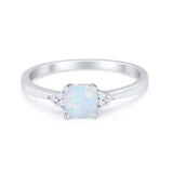 Cushion Cut Art Deco Wedding Engagement Ring Round Cubic Zirconia 925 Sterling Silver