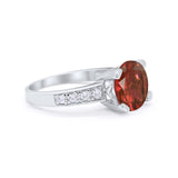 Solitaire Accent Wedding Engagement Ring Round CZ 925 Sterling Silver