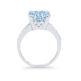 Solitaire Accent Wedding Engagement Ring Round CZ 925 Sterling Silver