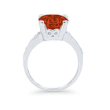 Solitaire Accent Wedding Engagement Ring Round CZ 925 Sterling Silver